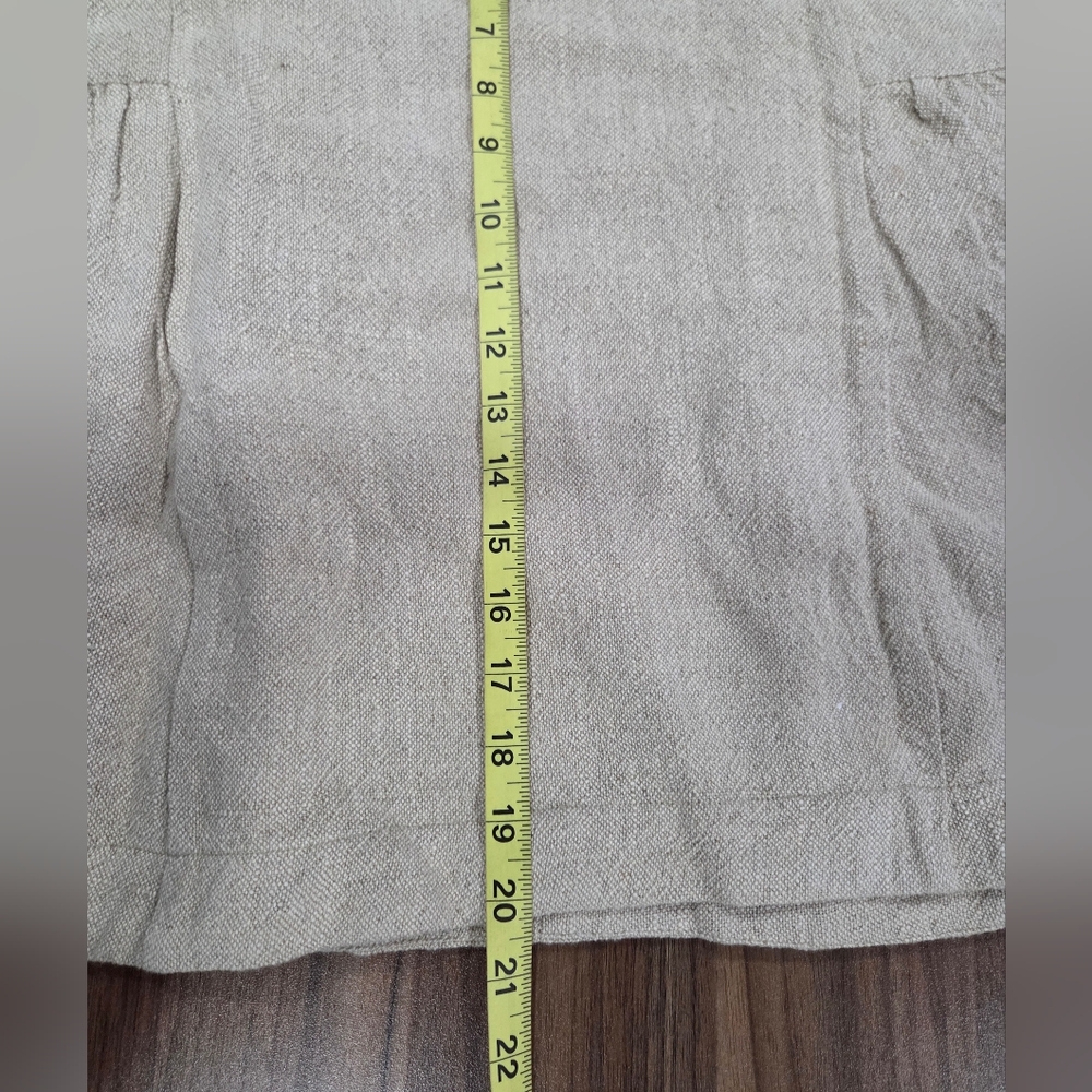 Free People Linen Blend Midi Tweed Skirt Natural Size 0 Academia Cottagecore - Picture 5 of 9
